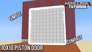 10x10 Piston Door  Minecraft 121 Redstone Tutorial [upl. by Desdemona858]