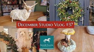 🎄Birthday fun Racka sheep shrooms and getting ready for Christmas  A Needle Felting Business 🎄 [upl. by Rick]