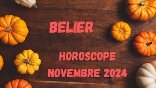 Bélier Novembre 2024 ✨ Gardez confiance ✨ [upl. by Cassell554]