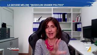 Sara Menafra Open quotCè una parte nostalgica di elettori di Fratelli dItaliaquot [upl. by Fidel582]