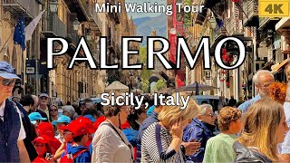 🇮🇹 Palermo Sicily Italy Walking Tour 2024 4k sicily italy palermo [upl. by Ehcsrop434]