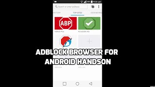 New Adblock Browser For Android HandsOn [upl. by Alberta257]