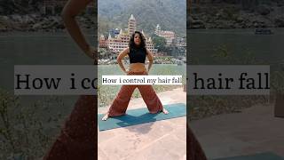 How I control my hair fallhairfall shorts [upl. by Chipman]