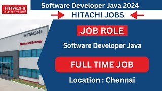 Hitachi Hires Software Developer JAVA  Latest It Jobs 2024  Apply Now [upl. by Hayyifas]