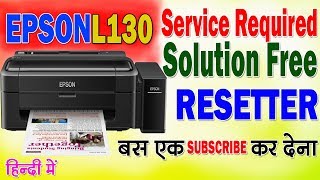 how to reset epson l130 printer रिसेट एप्सन L130 [upl. by Leseil]