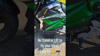 Need to lift your bike 💪🏍 cyclerepair motorcycle shorts bikelife motovlog [upl. by Kumagai797]