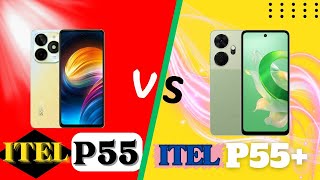 ITEL P55 VS ITEL P55  REVIEW  SHORT COMPARISON  50MP 90HZ 500NITS 45W 8256GB [upl. by Deryl]