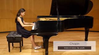 Chopin  Waltz in E minor Op posth [upl. by Noevad187]