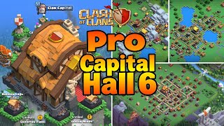 🏆 Best Capital Hall 6 Base Layouts All Districts For Clash of Clans [upl. by Halden]