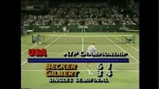 Boris Becker vs Brad Gilbert 1989 Cincinnati 35 [upl. by Enairb]