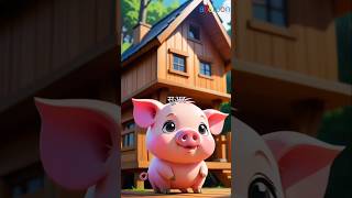 Three pigs story part 1  shorts Ai cartoon shortvideo yt cartoon bedtimestories short pig [upl. by Ayhay]