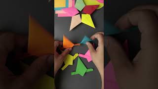 DIY Paper Star Easy Paper Crafts drawing art artandcraft how diy shorts [upl. by Esimaj]