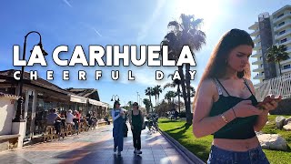 La Carihuela Torremolinos Spain Cheerful Day March 2024 Update  Málaga 4K [upl. by Jankey]