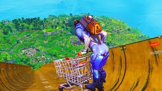 Top 10 MOST INSANE Shopping Cart STUNTS IN FORTNITE [upl. by Eedia]