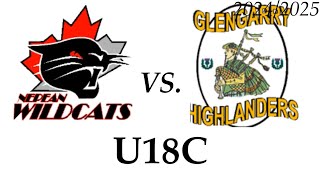 U18C Wildcats vs Glengarry Highlanders  Regular Season [upl. by Aremahs921]