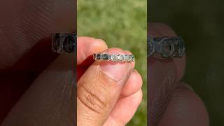 Bezel eternity band jewelry handmadejewelry asmr eternityring weddingring ring handmade [upl. by Ahcsat930]