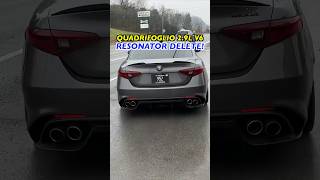 2023 Alfa Romeo Quadrifoglio 29L V6 w RESONATOR DELETE [upl. by Balsam]