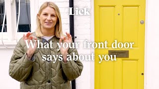 What the colour of your front door says about you  Lick [upl. by Lati767]