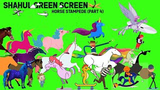 animal stampede part  4  horse stampede green scree  horse version  horse run  Mangalarga [upl. by Niles646]