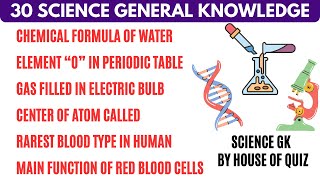 30 MCQ on General Science [upl. by Ennairol]