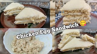 Chicken Egg Mayo Sandwich  Chicken Sandwich  Club Sandwich Recipe  Lit Areej Kitchen [upl. by Linneman511]