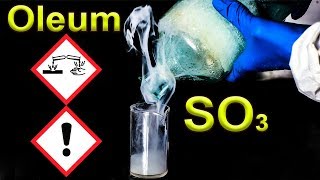 Oleum Sulfur trioxide SO3 Chemical reactions [upl. by Niowtna]