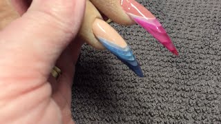 3D French Nail Tutorial 💕Acrylic 3D Nails 💕AcryGel 3D Nails💕Glitterbels amp Naio Nails [upl. by Zetram]