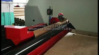 SJQFII SAW BLADE PAPER CORE RECUTTER [upl. by Haonam]