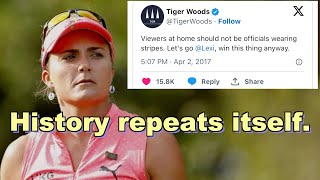 The Lexi Thompson BALL MARKING FIASCO HAPPENS AGAIN Tiger Woods and USGA SILENT [upl. by Charleton]