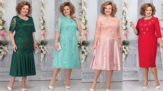 Gorgeous amp beautiful plus size mother of the bride dress stylish women dress [upl. by Aitercal]