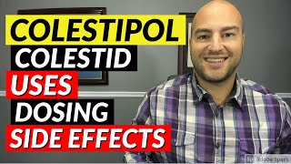 Colestipol Colestid  Uses Dosing Side Effects  Pharmacist Review [upl. by Aisyla230]