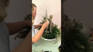 Front Porch Christmas Decoration Ideas  2024 CHRISTMAS FRONT PORCH  DIY Floral Arrangement Idea 🎄 [upl. by Lam638]