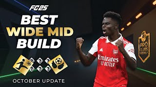 BEST WIDE MIDFIELDER BUILD OCTOBER  EA SPORTS FC 24 CLUBS BALLER BUILD [upl. by Daryle]