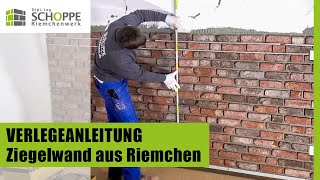 Verlegeanleitung  Ziegelwand aus Klinkerriemchen  Schritt für Schritt tutorial [upl. by Kcirret308]