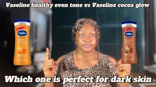 Glowing amp brightening lotion for darkampcaramel Vaseline healthy even toneampVaseline cocoa glow lotion [upl. by Naji121]