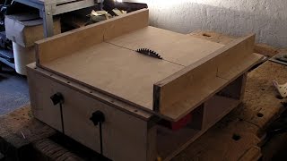 Homemade Table Saw  Part 2  DIY Sledge Runners amp Mitre Slots [upl. by Yrahca23]