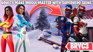 How to Make MOGUL MASTER Skins With SUPERHERO SKINS in Fortnite [upl. by Kwabena]