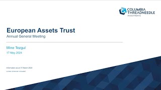 EUROPEAN ASSETS TRUST PLC  2024 AGM [upl. by Ahcsat685]