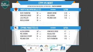 North Metro CA 14 Lorraine Ireland Women Div 1 Summer SF 2  Epping Pingettes v North Balwyn Bulls [upl. by Supmart646]