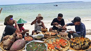 Hari ke 4 diPulau Terpencil  Seafood Mewah Rumput Laut Bulu Babi Ikan dll tersedia pantai ini [upl. by Aiki]