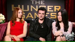 Josh Hutcherson Jackie Emerson amp Isabelle Fuhrman interview [upl. by Dazhehs]