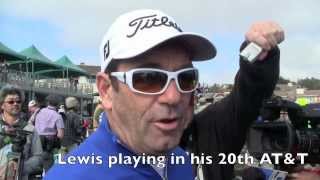 Huey Lewis makes some news with 60 foot chip for charity at Pebble Beach [upl. by Feetal]