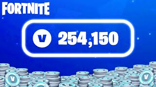 Spending 250000 VBucks in 30 Minutes [upl. by Adihahs]