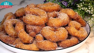 BUÑUELOS FÁCILES DE MANZANA Muy tiernos jugosos y sabrosos así quedan estos deliciosos buñuelos [upl. by Laktasic]