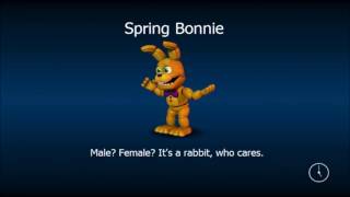 FNAF Voices 2 Spring Bonnie [upl. by Vonni]