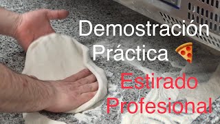 CURSO PRACTICO PIZZERO 1820 DEMOSTRACION PRACTICA de ESTIRADO🍕 🇮🇹 l LA BOFETADA [upl. by Dlaregztif]