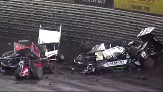 Sprint Car 2022 Biggest Crashes Compilation [upl. by Oler]