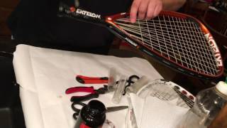 Regripping a racquetball racquet [upl. by Miof Mela]