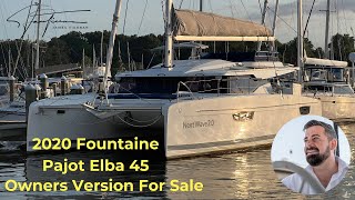 Fountaine Pajot Elba 45  2020  For Sale  Annapolis [upl. by Greenebaum]