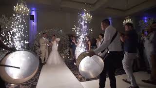 Traditional Arab Wedding Entrance with Saxophonist by Zaffet Lebnen Entertainment Sydney [upl. by Shiekh]